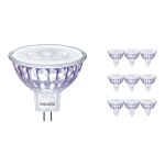 Multipack 10x Philips Corepro LED Spot GU5.3 MR16 7W 621lm 36D - 830 Warmweiß | Ersatz für 50W