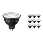 Multipack 10x Philips Master LED Spot GU5.3 MR16 6.7W 410lm 10D - 927 Extra Warmweiß | Höchste Farbwiedergabe - Dimmbar - Ersatz für 35W