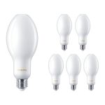 Multipack 6x Philips TrueForce Core LED E27 HPL/SON Matt 18W 3000lm 300D - 840 Kaltweiß | Ersatz für 80W