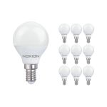 Multipack 10x Noxion Lucent Lustre LED E14 Kugel Matt 4.5W 470lm - 827 Extra Warmweiß | Ersatz für 40W