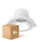 Multipack 6x Noxion LED Downlight Apollo V2.0 15-25W 1800-3060lm 60D - 830/840 CCT | 220mm - Ausschnitt 200mm