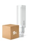 Multipack 9x Philips CorePro PL-C LED 5.9W 660lm - 840 Kaltweiß | 2-Pins - Ersatz Für 13W