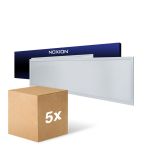 Multipack 5x Noxion LED Panel Ecowhite V4.0 28W 3400lm - 840 Kaltweiß | 120x30cm - UGR <19 - Philips driver