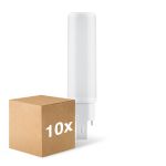 Multipack 10x Ledvance Dulux-D LED 7W - 840 Kaltweiß | 4-Pins - Ersatz Für 18W