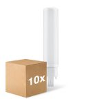 Multipack 10x Ledvance Dulux D/E LED 10W - 840 Kaltweiß | 4-Pins - Ersatz Für 26W