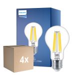 Multipack 4x Philips MASTER Value LED Glühbirne E27 Birne Klar 11.2W 1521lm - 927 Extra Warmweiß | Höchste Farbwiedergabe - Dimmbar - Ersatz für 100W
