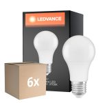 Multipack 6x Ledvance Classic LED E27 Birne Matt 10W 1055lm - 827 Extra Warmweiß | Dimmbar - Ersatz für 75W
