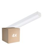 Multipack 4x Philips LED Deckenleuchte CoreLine Weiß 10.8W/17W 1500lm/2400lm - 830-840 CCT | 60cm - Ersatz Für 2x18W