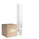 Multipack 10x Philips CorePro PL-S LED 3.5W - 840 Kaltweiß | 2-Pins - Ersatz Für 7W