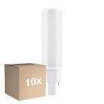 Multipack 10x Ledvance Dulux-D LED 6W - 840 Kaltweiß | 4-Pins - Ersatz Für 13W