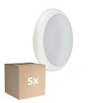Multipack 5x Philips LED-Wand- und Deckenleuchte Ledinaire WL070V Gen 2 Weiß 17W 1700lm - 830-840 CCT | 300mm - IP65