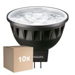 Multipack 10x Philips Master LED Spot GU5.3 MR16 6.7W 440lm 24D - 930 Warmweiß | Höchste Farbwiedergabe - Dimmbar - Ersatz für 35W