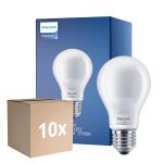 Multipack 10x Philips Classic LED Glühbirne E27 Birne Matt 4.5W 470lm - 827 Extra Warmweiß | Ersatz für 40W