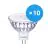 Multipack 10x Philips Corepro LED Spot GU5.3 MR16 7W 660lm 36D - 840 Kaltweiß | Ersatz für 50W