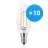 Multipack 10x Philips Corepro LED Kerze E14 Gedreht Kerze Fadenlampe Klar 2W 250lm - 827 Extra Warmweiß | Ersatz für 25W