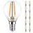 Multipack 10x Noxion Lucent LED E14 Kugel Fadenlampe Klar 2.5W 250lm - 827 Extra Warmweiß | Ersatz für 25W