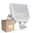 Multipack 8x Ledvance Led-Scheinwerfer Aluminium Weiß 41W 5500lm 100D - 830 Warmweiß | IP65 - Bewegungs- Und Lichtsensor - Symmetrisch