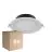 Multipack 6x Noxion LED Downlight Hera Eben Einbau Weiß 15W 1500lm 80D - 827-830-840 CCT | 168mm - Ausschnitt 144mm