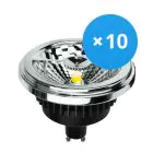 Multipack 10x Noxion Lucent LED-Spot GU10 AR111 12W 600lm 40D - 930 Warmweiß | Höchste Farbwiedergabe - Dimmbar - Ersatz für 50W