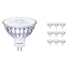 Multipack 10x Philips Master Value LED Spot GU5.3 MR16 7.5W 660lm 60D - 940 Kaltweiß | Höchste Farbwiedergabe - Dimmbar - Ersatz für 50W
