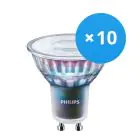 Multipack 10x Philips MASTER LED Spot ExpertColor GU10 PAR16 5.5W 375lm 25D - 930 Warmweiß | Höchste Farbwiedergabe - Dimmbar - Ersatz für 50W