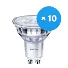 Multipack 10x Philips Corepro LED Spot GU10 PAR16 4W 345lm 36D - 830 Warmweiß | Dimmbar - Ersatz für 50W