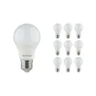 Multipack 10x Noxion Lucent Classic LED E27 Birne Matt 8W 806lm - 840 Kaltweiß | Ersatz für 60W