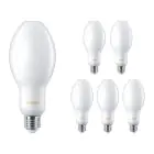 Multipack 6x Philips TrueForce Core LED E27 HPL/SON Matt 18W 3000lm 300D - 840 Kaltweiß | Ersatz für 80W