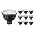 Multipack 10x Philips Master LED Spot GU5.3 MR16 7.5W 500lm 36D - 930 Warmweiß | Höchste Farbwiedergabe - Dimmbar - Ersatz für 50W
