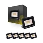 Multipack 6x Bright Choice LED-Scheinwerfer 20W 2000lm 100D - 840 Kaltweiß | IP66 - Symmetrisch
