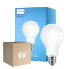 Multipack 6x Philips Corepro LED Glühbirne E27 Birne Matt 17.5W 2452lm - 840 Kaltweiß | Ersatz für 150W