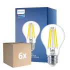 Multipack 6x Philips MASTER Value LED Glühbirne E27 Birne Klar 7.8W 1055lm - 927 Extra Warmweiß | Höchste Farbwiedergabe - Dimmbar - Ersatz für 75W