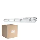Multipack 4x Ledvance LED Feuchtraumleuchte Feuchtigkeitsdicht Value 40W 4800lm - 840 Kaltweiß | 120cm 