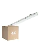 Multipack 4x Philips LED Feuchtraumleuchte Ledinaire WT065C 23/42W 2900/4800lm - 840 Kaltweiß | 120cm
