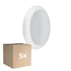 Multipack 5x Philips LED-Wand- und Deckenleuchte Ledinaire WL070V Gen 2 Weiß 17W 1700lm - 830-840 CCT | 300mm - IP65
