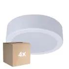 Multipack 4x Philips LED Downlight DN065C Metall Weiß 12W 1200lm 110D - 830 Warmweiß | 175mm - Ausschnitt 150mm - IP20