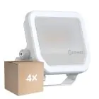 Multipack 4x Ledvance Led-Scheinwerfer Aluminium Weiß 17W 2200lm 100D - 830 Warmweiß | IP66 - Symmetrisch