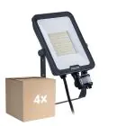 Multipack 4x Philips LED-Scheinwerfer Ledinaire BVP167 50W 6000lm 110D - 830-840-865 CCT | IP65 - Bewegungs- und Lichtsensor - Symmetrisch