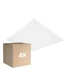 Multipack 4x Ledvance LED Panel Comfort Aluminium Weiß 33W 4320lm - 840 Kaltweiß | 62.5x62.5cm - UGR < 19