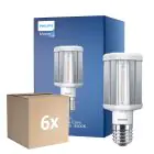 Multipack 6x Philips TrueForce LED E40 HPL Klar 42W 6000lm 360D - 840 Kaltweiß | Ersatz Für 200W