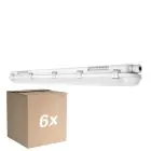 Multipack 6x Ledvance LED Feuchtraumleuchte Feuchtigkeitsdicht 32W 4400lm - 865 Tageslichtweiß | 120cm 