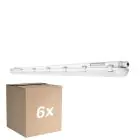 Multipack 6x Ledvance LED Feuchtraumleuchte Feuchtigkeitsdicht 46W 5750lm - 830 Warmweiß | 150cm