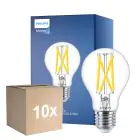 Multipack 10x Philips Master LED E27 Birne Fadenlampe Klar 7.2W 1055lm - 922-927 Dim To Warm | Höchste Farbwiedergabe - Dimmbar - Ersatz Für 75W