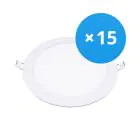 Multipack 15x Bright Choice LED Downlight UltraSlim 15W 1200lm 110D - 840 Kaltweiß | 190mm - Ausschnitt 175mm