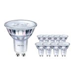 Multipack 10x Philips Corepro LED Spot GU10 PAR16 4.6W 370lm 36D - 830 Blanc Chaud | Équivalent 50W