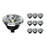 Multipack 10x Noxion Lucent Spot LED GU10 AR111 15W 850lm 40D - 927 Blanc Très Chaud | Meilleur Rendu Des Couleurs - Dimmable - Équivalent 75W