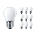 Multipack 10x Philips Corepro LED Lustre E27 Boule Dépolie 2.2W 250lm - 827 Blanc Très Chaud | Équivalent 25W