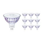Multipack 10x Philips Master Value LED Spot GU5.3 MR16 5.8W 460lm 36D - 930 Blanc Chaud | Meilleur rendu des couleurs - Dimmable - Équivalent 35W