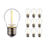 Multipack 10x Noxion Lucent LED E27 Boule Filament Claire 1.4W 136LM - 827 Blanc Très Chaud | Équivalent 15W