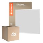 Multipack 4x Ledvance Panneau LED Compact Aluminium Blanc 33W 3630lm - 840 Blanc Froid | 60x60cm